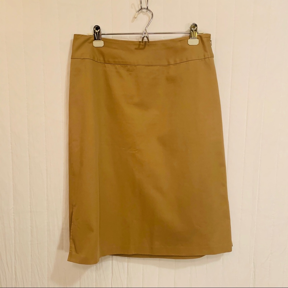Banana Republic Mustard Pencil Skirt